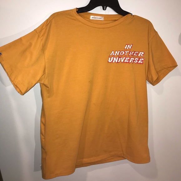 vintage 90s yellow shirt - Picture 2 of 4